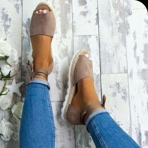 New Beige Suede sandals
